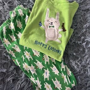 Kids Green Easter Pajamas